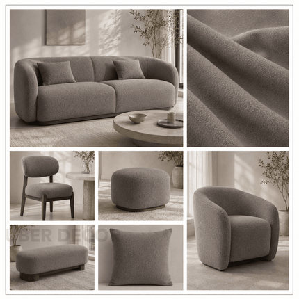 DENMARK - Upholstery Fabric- Deep Taupe
