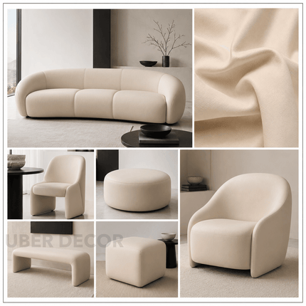 KOREAN LEATHER- Leatherette Faux Leather Upholstery Fabric- Birch Beige