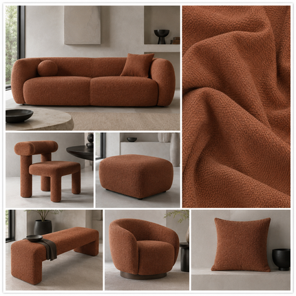 BURBERRY - Upholstery Fabric- Copper Brown