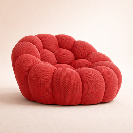 Bubble Design Living Room Sofa – Luxury Modern Curved Lounge for Minimalist Interiors