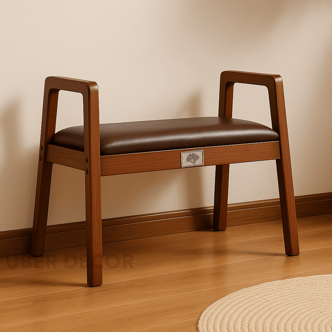 ErgoHaven – Nordic Ergonomic Bench | Compact Entryway Shoe Changing Stool for Bedrooms, Hallways, and Dressing Areas