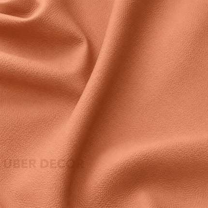 KOREAN LEATHER- Leatherette Faux Leather Upholstery Fabric- Copper Tan