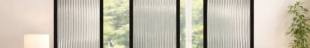 IONYX Stainless Steel Glass Room Divider With Ribbed Panel Modules For Living Room Bedroom And Transitional Interior Zones