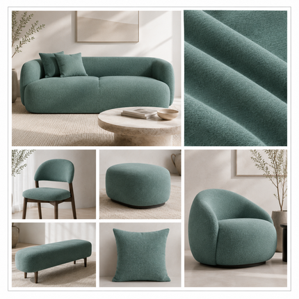 DENMARK - Upholstery Fabric- Verdant Teal