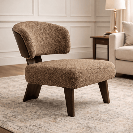 Modena Eleganza – Italian Minimalist Fabric Lounge Chair for Living Room & Leisure Spaces