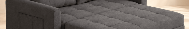 Buenos Sleeper Sofa Bed- Small Compact 3 in 1 Sleeper Sofa for Small Living Room or Guest Room