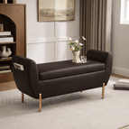 Dark Brown Leatherette