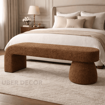 Modora Pop – Sculptural Luxury Bench with Bold Contemporary Form | Designer Shoe Changing Stool for Bedrooms, Cloakrooms, or Retail Interiors
