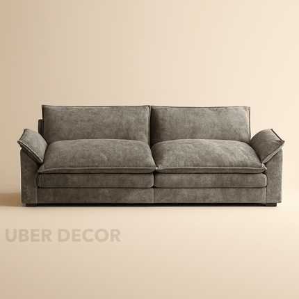 Manila 80" Loveseat Sofa- 2 Seater Sofa with Reversible Toffee Chair and Soft Seating