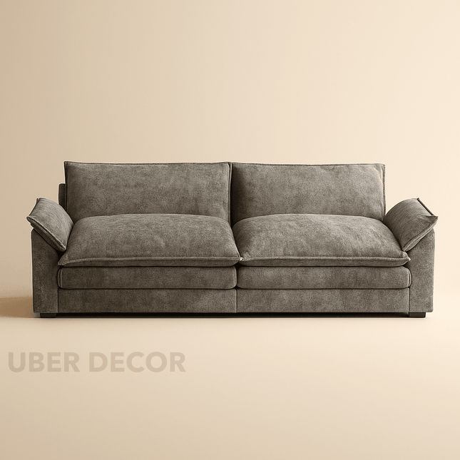 Manila 80" Loveseat Sofa- 2 Seater Sofa with Reversible Toffee Chair and Soft Seating