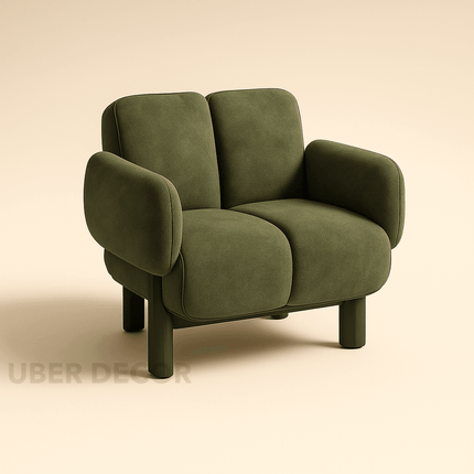 ZENLO – Modern Nordic Lounge Accent Chair for Living Room, Dorm & Casual Spaces