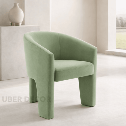 Arvo Modern Side Chair Custom Crafted Minimal Form with Rounded Silhouette Ideal for Dining Room Bedroom or Lounge Space
