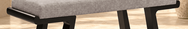 Gujarat Bloom Solid Wood Upholstered Dining and Living Bench Modern Indian Minimal Furniture