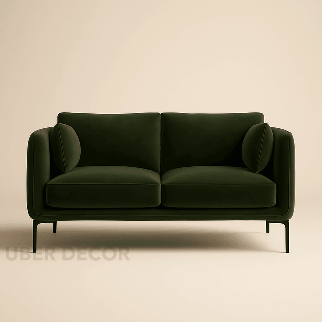 Amelise 60" Loveseat- Contemporary Upholstered 2 Seater Couch for Office, Living room or Small Spaces