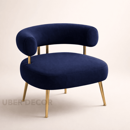 Ciora- Mid Century Sherpa Accent Chair- Round Upholstered Barrel Arm Chair for Small Spaces