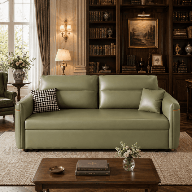 Sanya convertible sofa bed – pull-out sleeper extended in sleeping configuration