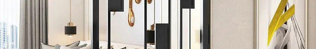OBLIX Stainless Steel Graphic Room Divider With Sculptural Panel Design For Living Room Bedroom And Transitional Interior Spaces