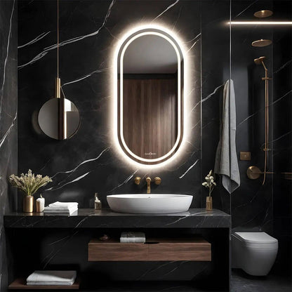 Nebula Capsule Shaped LED Mirror