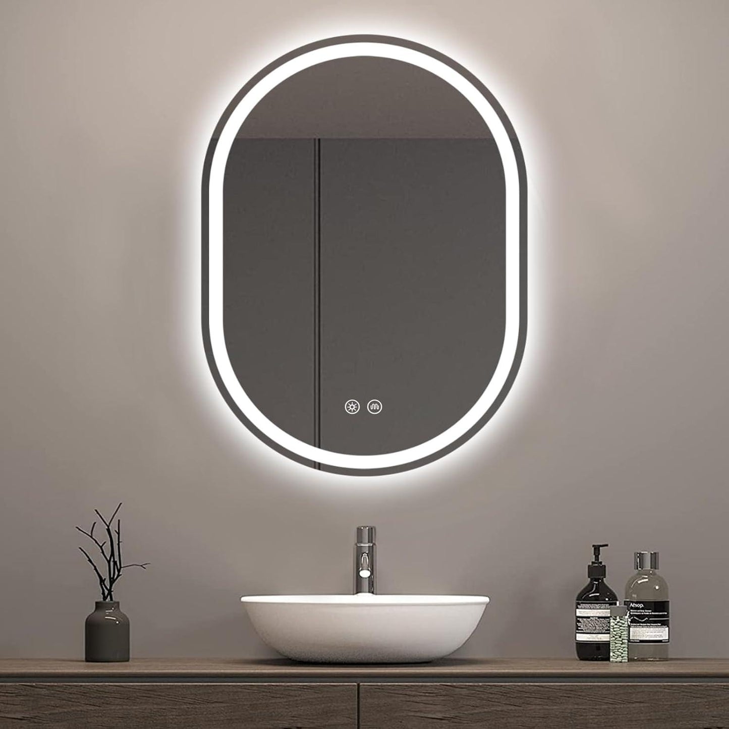 Nebula Capsule Shaped LED Mirror