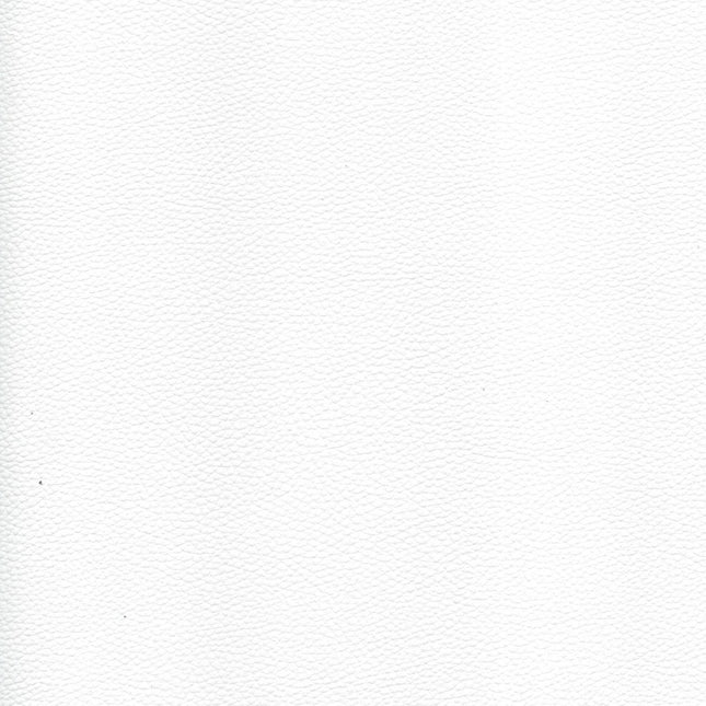 KLASSY- Leatherette Faux Leather Upholstery Fabric- Arctic White