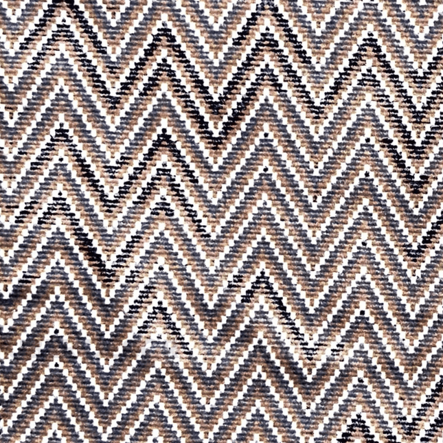 Teksun - Vintage Tribal Chevron Textured Suede Upholstery Fabric - Textured Chevron Weave