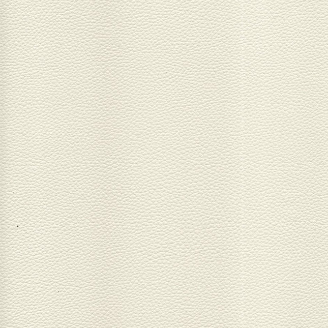 KLASSY- Leatherette Faux Leather Upholstery Fabric- Cream White