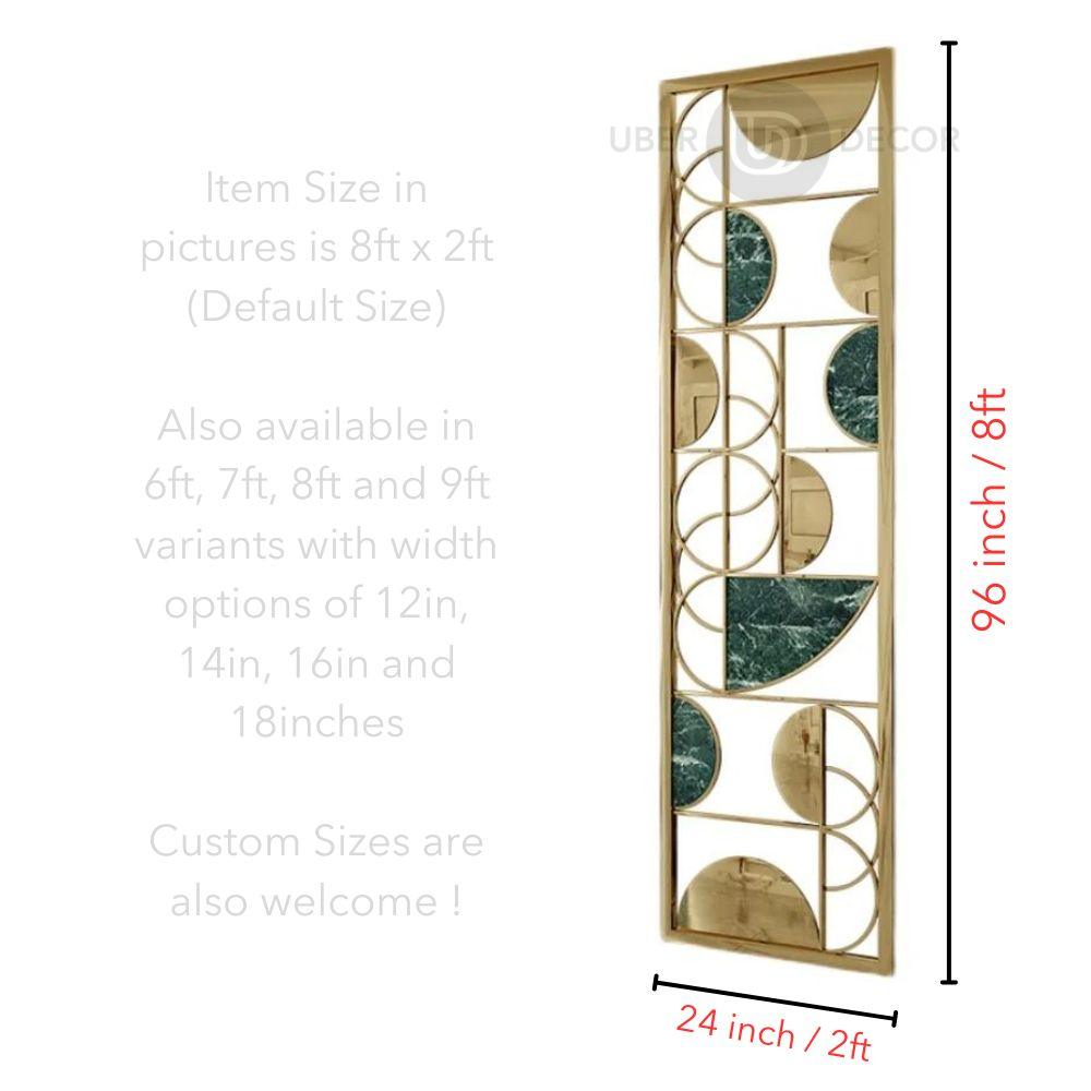 Gold Accent Metal Room Divider Screen Room Partition - Custom Metal Partitions in Stainless Steel