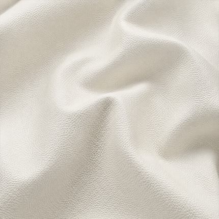 KLASSY- Leatherette Faux Leather Upholstery Fabric- Off-White