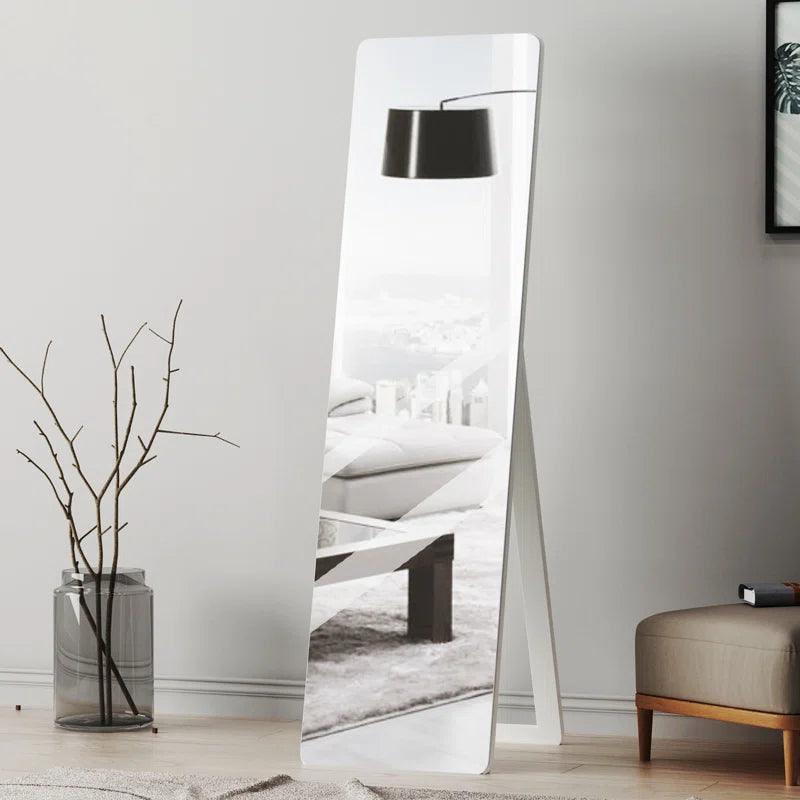 Sleek Reflection Full Length Frameless Floor Mirror