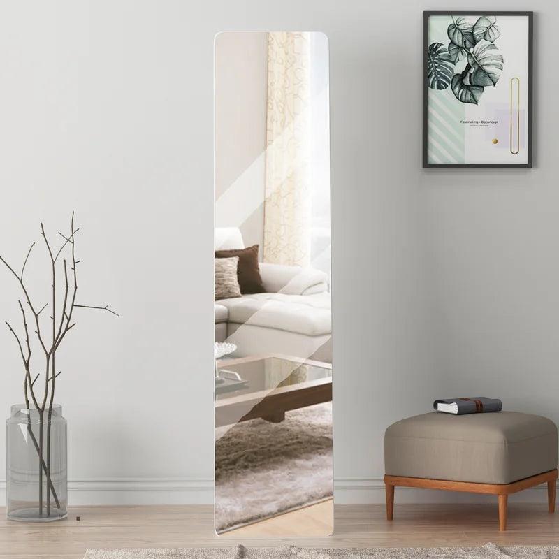 Sleek Reflection Full Length Frameless Floor Mirror