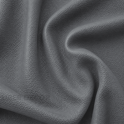 KLASSY- Leatherette Faux Leather Upholstery Fabric- Midnight Gray