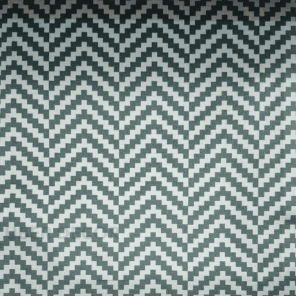 Teksun - Modern Teal Stair-Step Pattern Textured Suede Upholstery Fabric - Teal Chevron Blocks