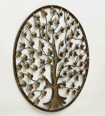 Metallic Tree of Life Wall Hanging Decor Metal Wall Art