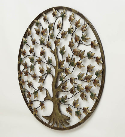 Metallic Tree of Life Wall Hanging Decor Metal Wall Art