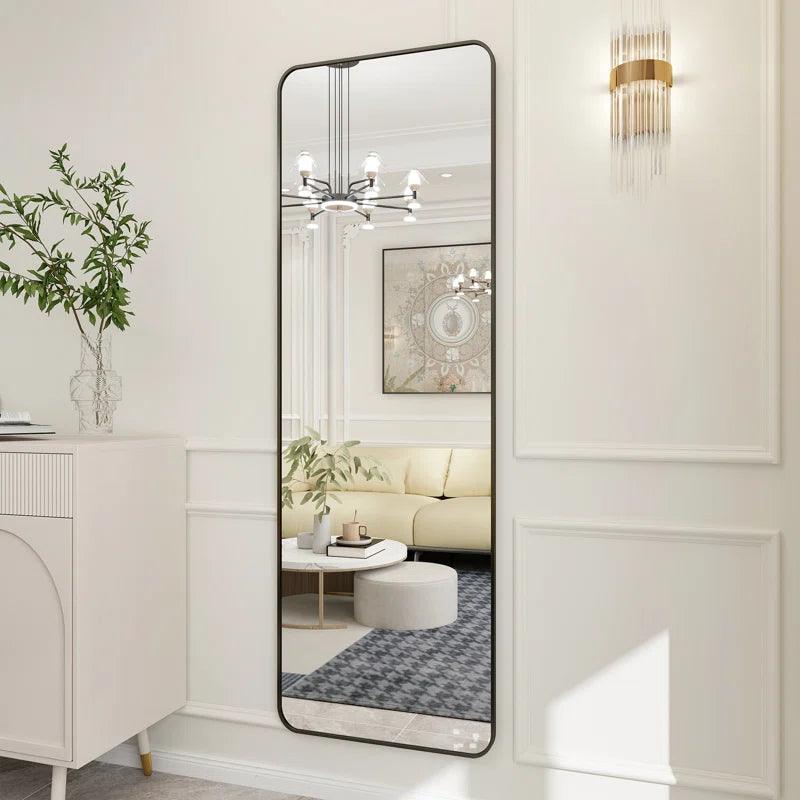 Elegant Quad Marvel Full Length Floor Mirror