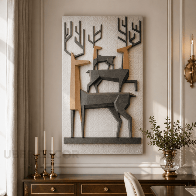 Stag Forest Harmony Nordic Wall Art - product image 1