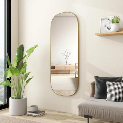 Capsule Elegance Full Length Metal Frame Floor Mirror