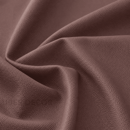 KLASSY- Leatherette Faux Leather Upholstery Fabric- Cocoa Brown