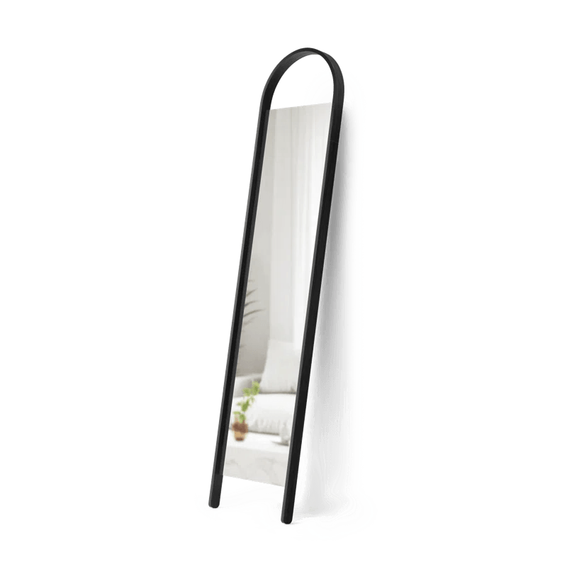 Twin-Pillar Metal Frame Arched Full Length Mirror