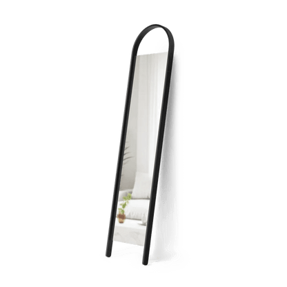 Twin-Pillar Metal Frame Arched Full Length Mirror