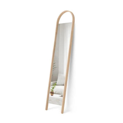 Twin-Pillar Metal Frame Arched Full Length Mirror