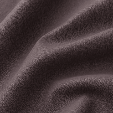 KLASSY- Leatherette Faux Leather Upholstery Fabric- Aubergine Brown