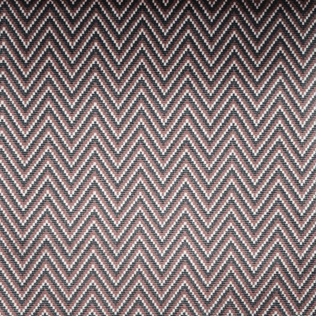 Teksun - Vintage Rose Zigzag Pattern Textured Suede Upholstery Fabric - Dusty Rose Chevron Weave