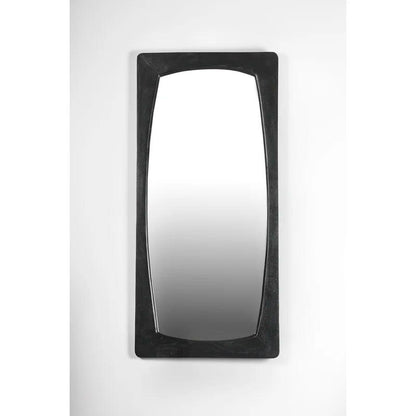 Elliptic Enclave Wooden Full Length Mirror