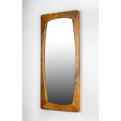 Elliptic Enclave Wooden Full Length Mirror