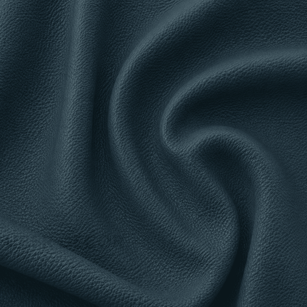 KLASSY- Leatherette Faux Leather Upholstery Fabric- Petrol Blue