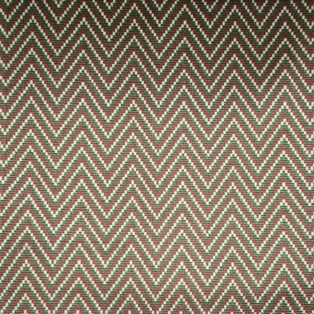 Teksun - Rustic Terracotta Zigzag Textured Suede Upholstery Fabric - Vintage Earthy Zigzag