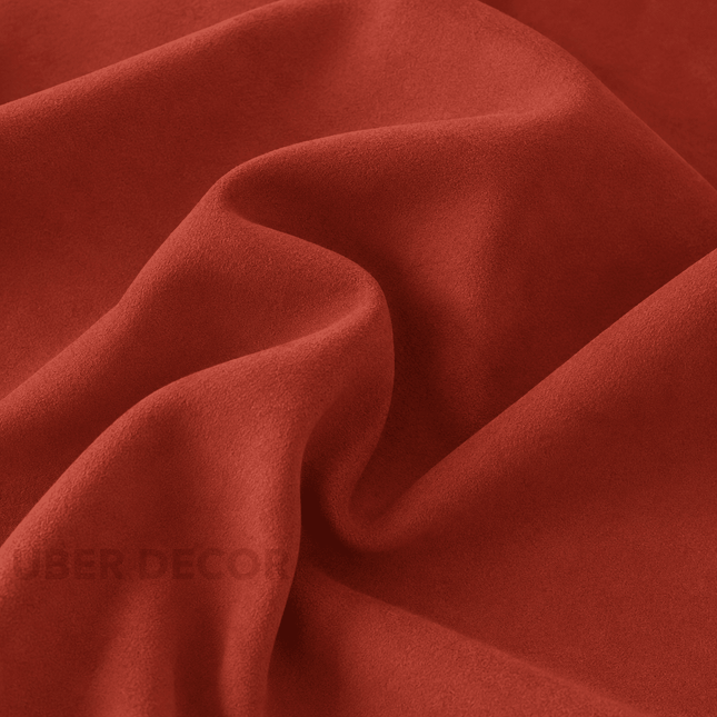 BELLA - Upholstery Fabric- Brick Red