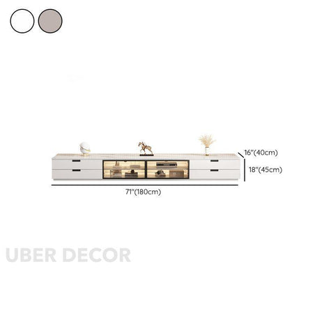 Nuvia Core – Modern TV Cabinet, Luxury Modular Entertainment Unit, European Inspired Design - Uber Decor
