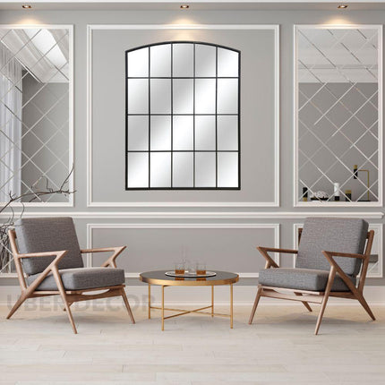 Classic Roman Arched Window Mirror – Full-Length Mirror for Living Room, Bedroom, and Entryway Decor